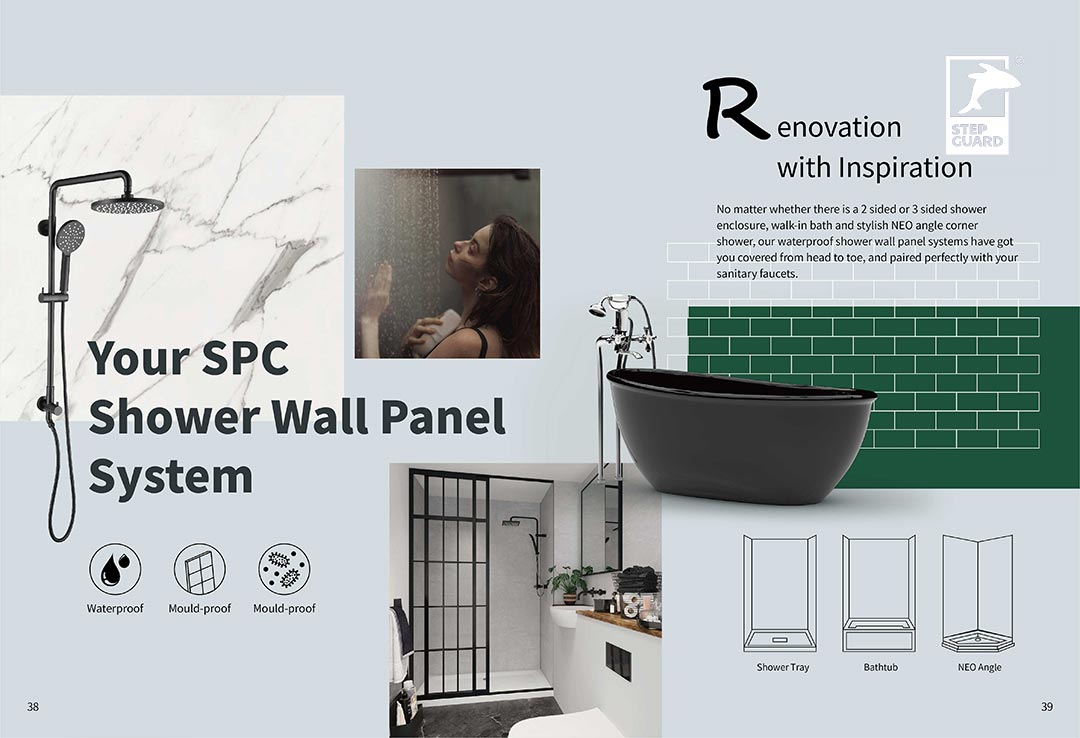 Easiest Way to Renovate Your Shower with SPC Vinyl Wall Panel System