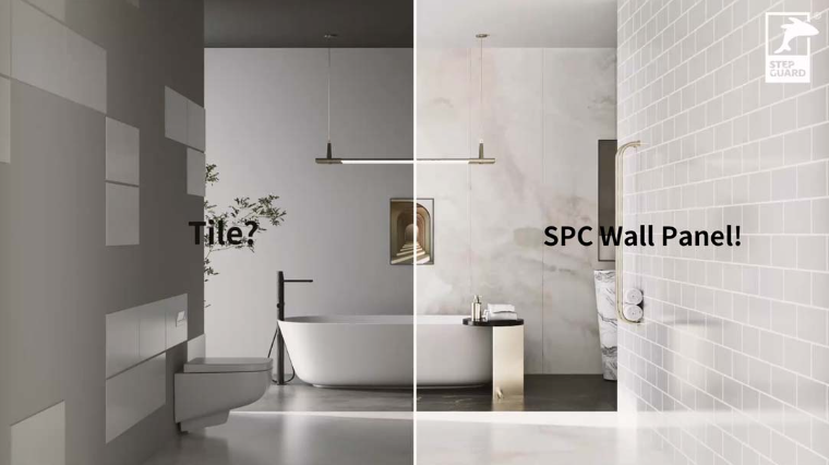 Choose SPC wall panel, not tile