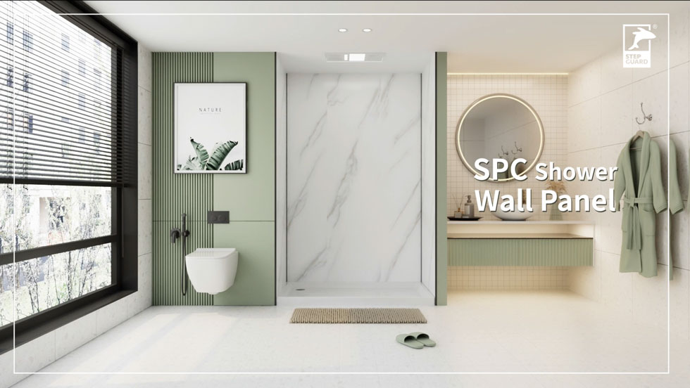 SPC Shower Wall Panel，bathroom wall, washroom wall